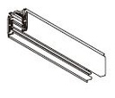 [JA102N] Carril TRIF. 3m NEGRO 